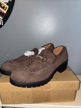 Women’s Brown Suede Bit Loafers - Classic Dress Casual